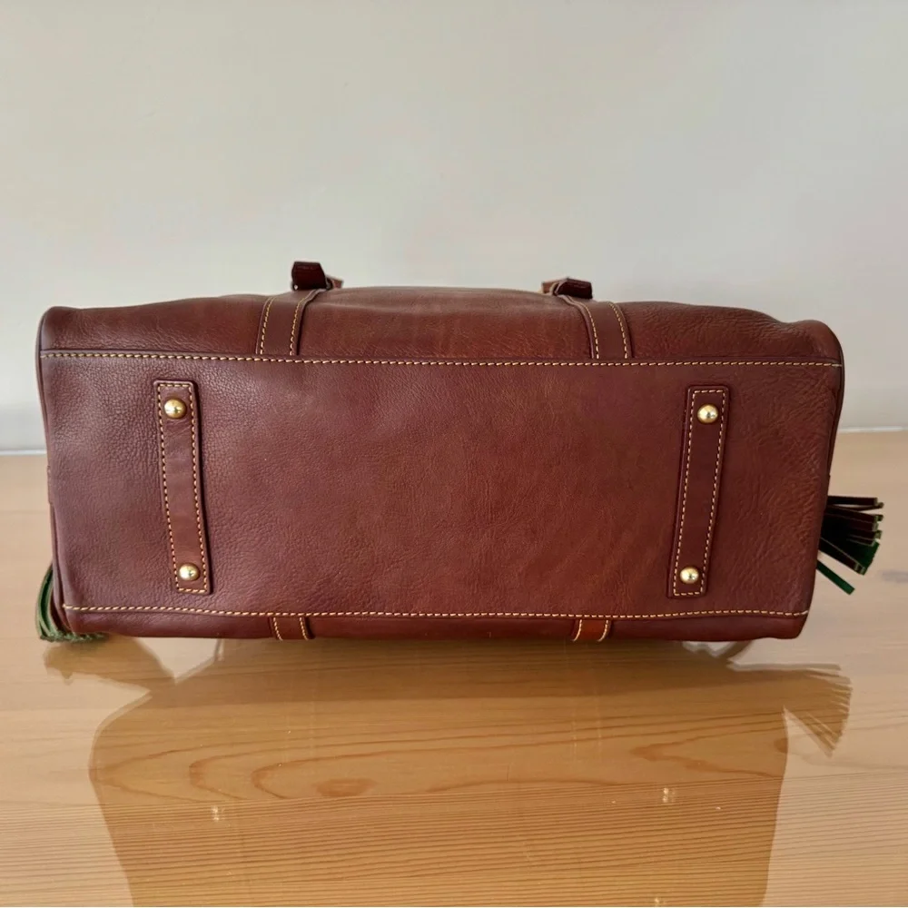 Dooney & Bourke - Florentine Domed Buckle Satchel in chestnut